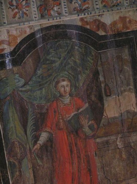 plafond : Saint abbé martyr, vue partielle