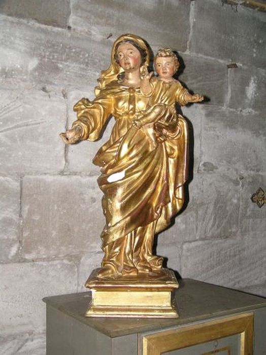 statue (statuette) : Vierge à l'Enfant - © Ministère de la Culture (France), Conservation des antiquités et des objets d’art de l'Ariège – Tous droits réservés