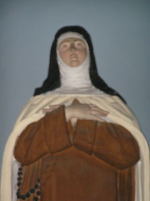 Statue : Sainte Thérèse d'Avila, vue partielle