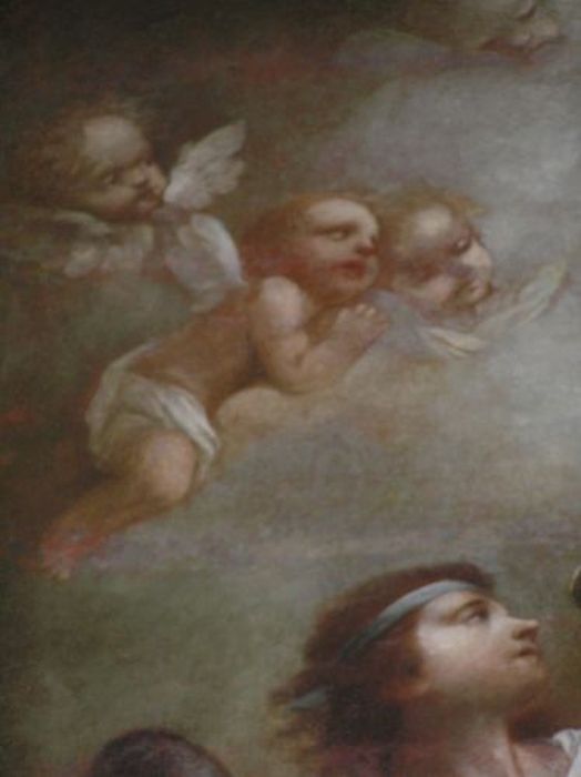 tableau : Coeur de Jésus (Le), détail - © Ministère de la Culture (France), Conservation des antiquités et des objets d’art de l'Ariège – Tous droits réservés 
