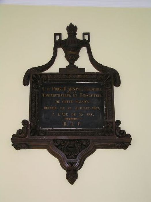 plaque de donateur