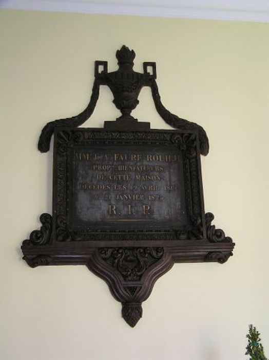 plaque de donateur