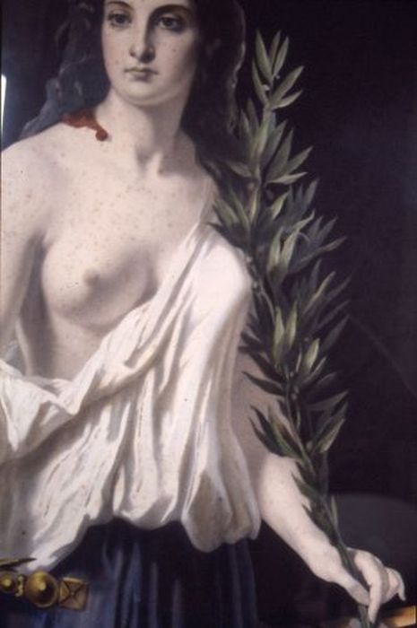 estampe : Marianne, vue partielle - © Ministère de la Culture (France), Conservation des antiquités et des objets d’art de l'Ariège – Tous droits réservés 