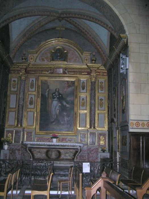 retable, lambris de revêtement de la chapelle Saint-Roch