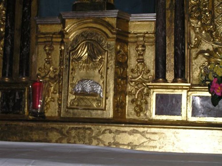 tabernacle de la chapelle du Sacré-Coeur, détail