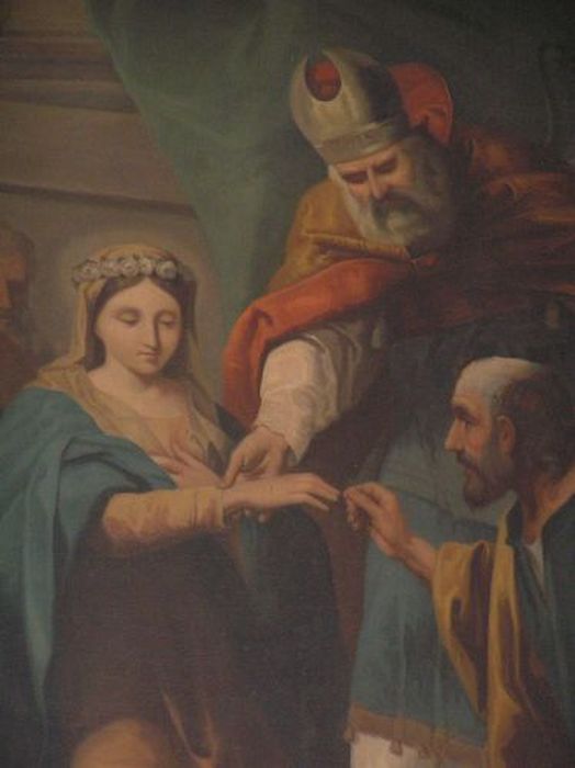 tableau : Mariage de la Vierge (le), vue partielle