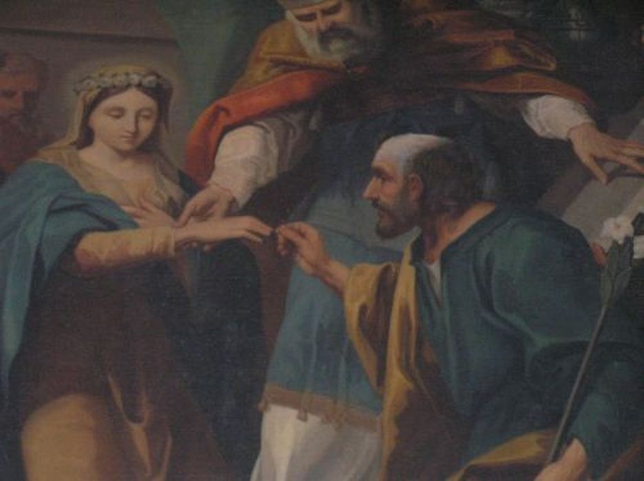 tableau : Mariage de la Vierge (le), vue partielle