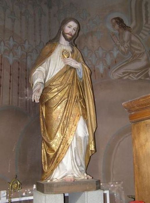statue : Sacré-Coeur - © Ministère de la Culture (France), Conservation des antiquités et des objets d’art de l'Ariège – Tous droits réservés