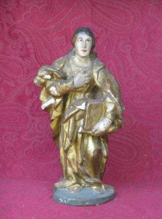statue (statuette) : Saint Jean l'Evangéliste - © Ministère de la Culture (France), Conservation des antiquités et des objets d’art de l'Ariège – Tous droits réservés
