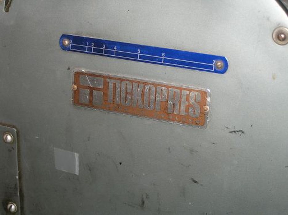 machine à imprimer par typographie (rotatives), détail - © Ministère de la Culture (France), Conservation des antiquités et des objets d’art de l'Ariège – Tous droits réservés 