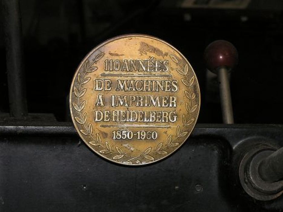 presse à platine, détail