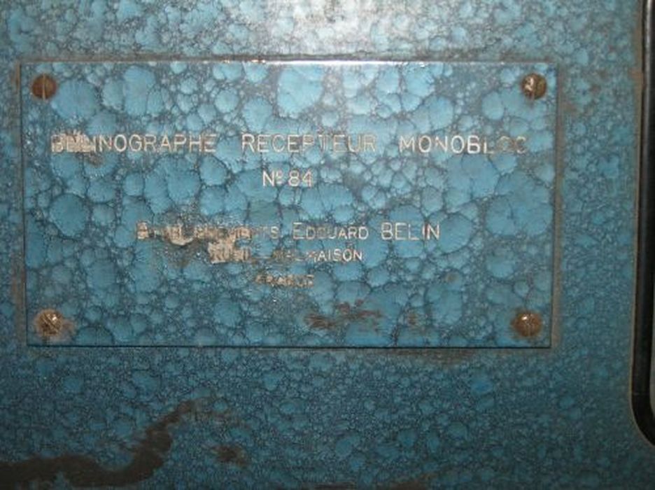 bélinographe, détail