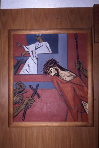 tableau (chemin de croix) : 1ère station