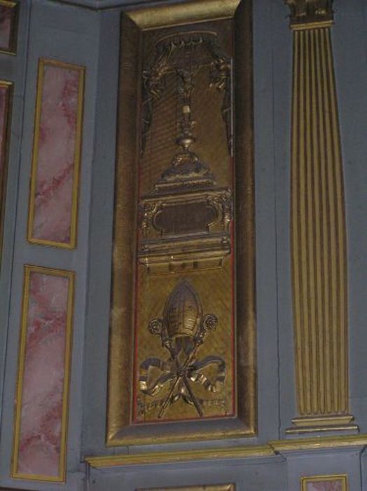 lambris de revêtement (décor du choeur), détail