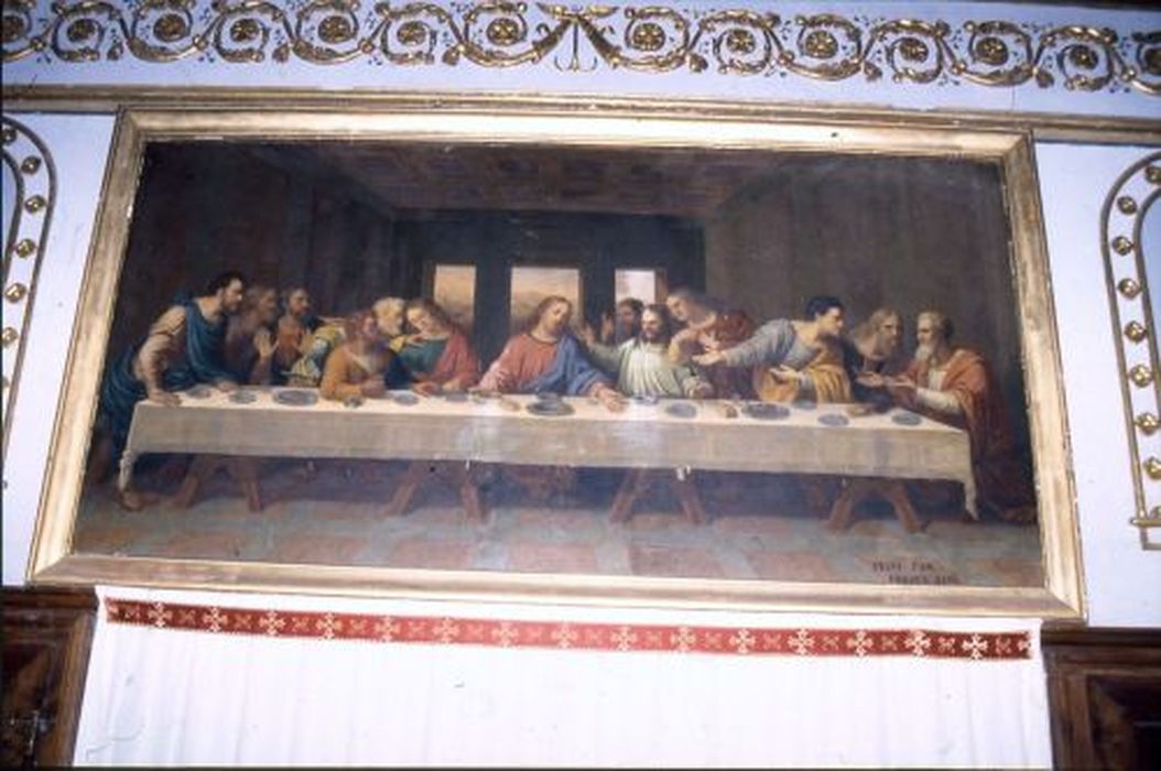 tableau : Cène (la) - © Ministère de la Culture (France), Conservation des antiquités et des objets d’art de l'Ariège – Tous droits réservés