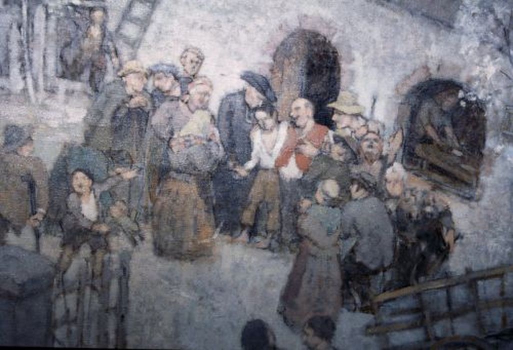 tableau : Le Miraculé, détail - © Ministère de la Culture (France), Conservation des antiquités et des objets d’art de l'Ariège – Tous droits réservés 