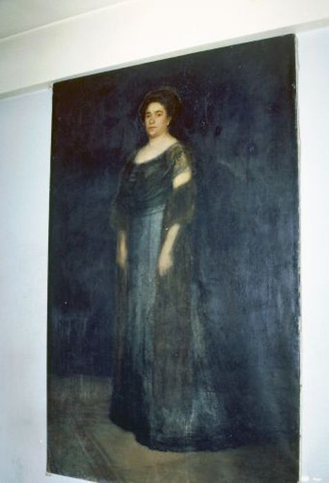 tableau : Belle dame en noir - © Ministère de la Culture (France), Conservation des antiquités et des objets d’art de l'Ariège – Tous droits réservés