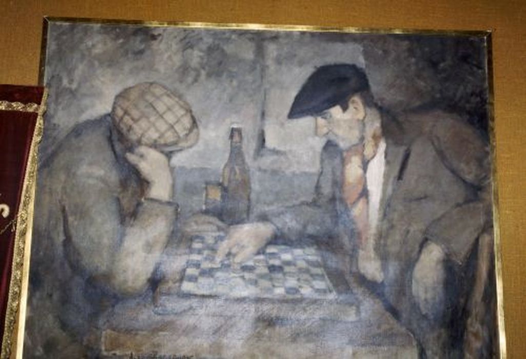 tableau : Les Joueurs de dames - © Ministère de la Culture (France), Conservation des antiquités et des objets d’art de l'Ariège – Tous droits réservés