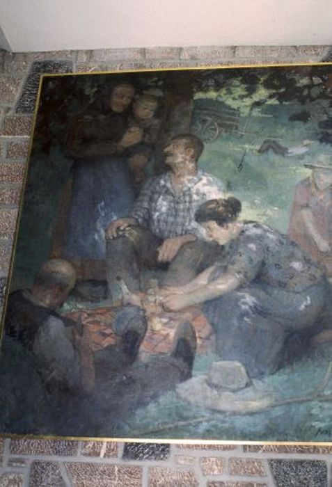 tableau : La Collation après le fauchage - © Ministère de la Culture (France), Conservation des antiquités et des objets d’art de l'Ariège – Tous droits réservés