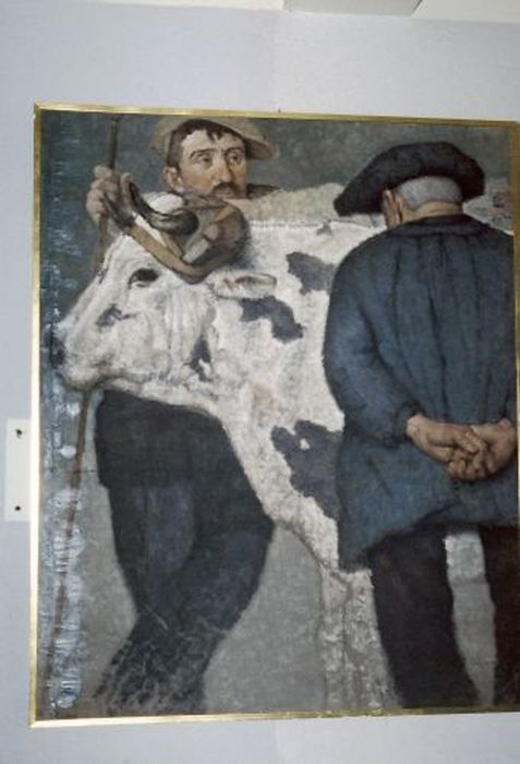 tableau : Le Conducteur de boeuf - © Ministère de la Culture (France), Conservation des antiquités et des objets d’art de l'Ariège – Tous droits réservés