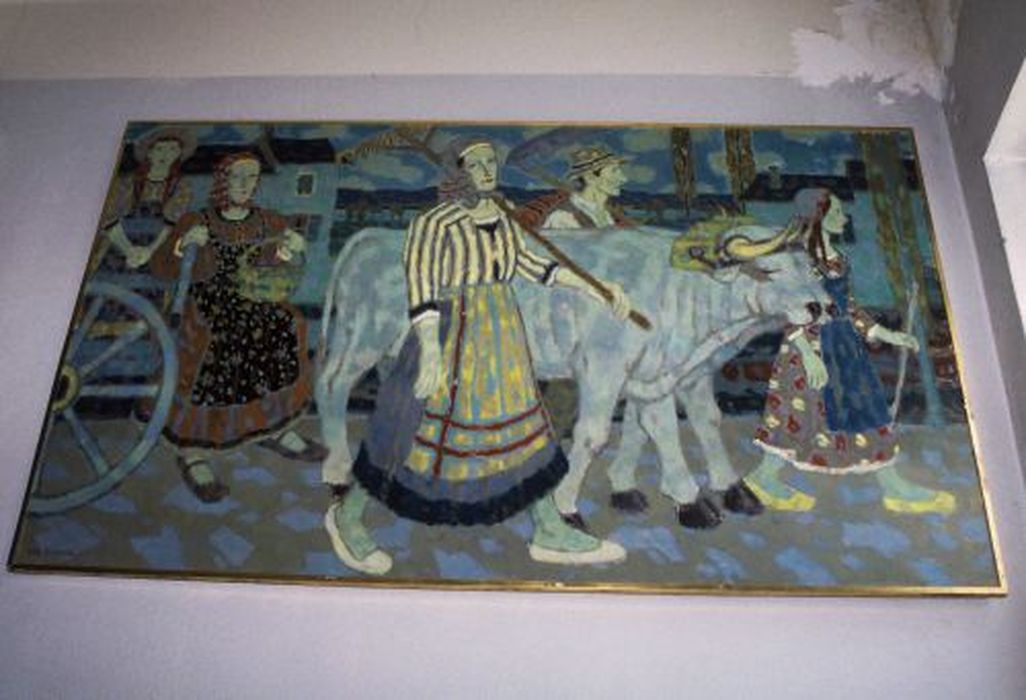 tableau : Vers le marché - © Ministère de la Culture (France), Conservation des antiquités et des objets d’art de l'Ariège – Tous droits réservés