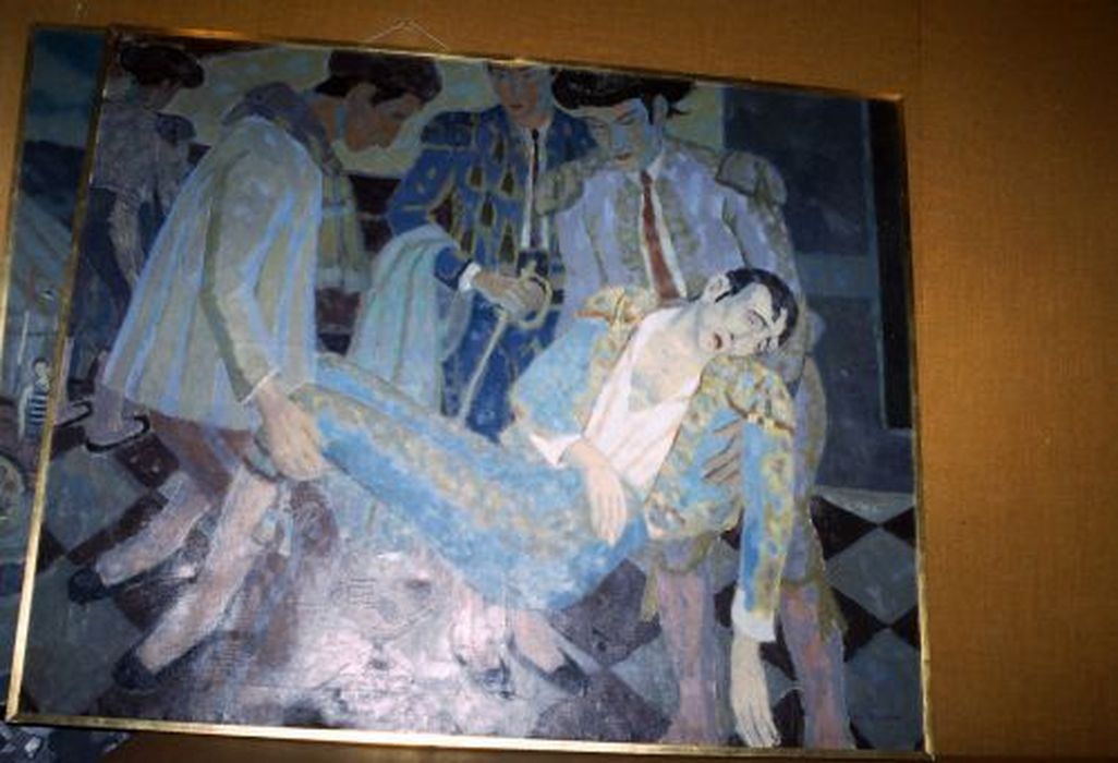 tableau : La Mort du toréador - © Ministère de la Culture (France), Conservation des antiquités et des objets d’art de l'Ariège – Tous droits réservés