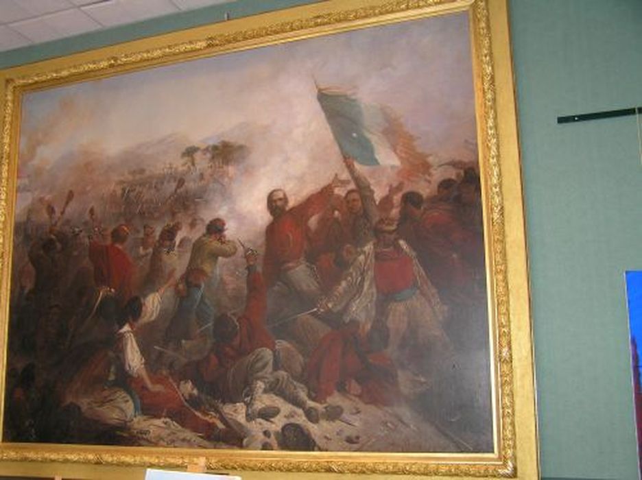 tableau : Garibaldi au combat de San Angelo - © Ministère de la Culture (France), Conservation des antiquités et des objets d’art de l'Ariège – Tous droits réservés