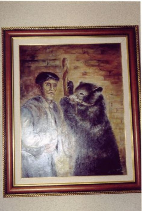tableau : Montreur d'ours - © Ministère de la Culture (France), Conservation des antiquités et des objets d’art de l'Ariège – Tous droits réservés