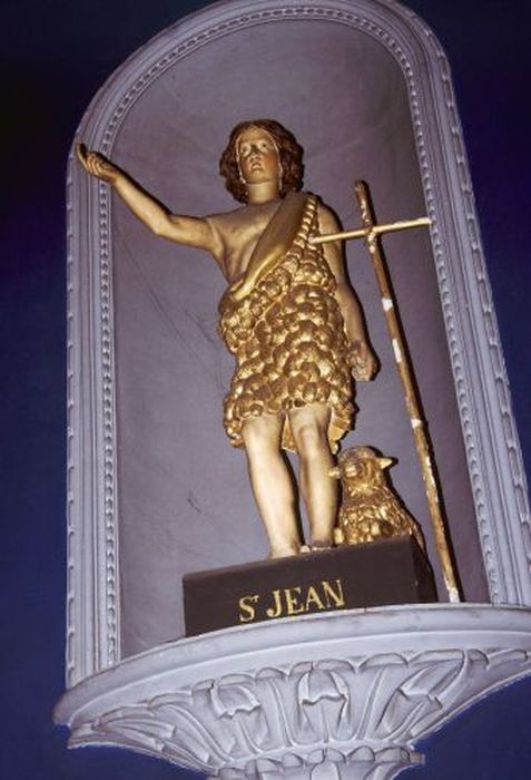 statue : Saint Jean-Baptiste - © Ministère de la Culture (France), Conservation des antiquités et des objets d’art de l'Ariège – Tous droits réservés