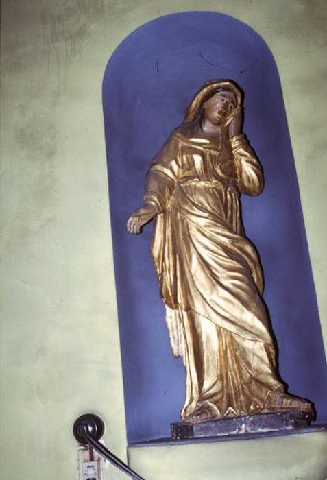 statue : Vierge de la Crucifixion - © Ministère de la Culture (France), Conservation des antiquités et des objets d’art de l'Ariège – Tous droits réservés