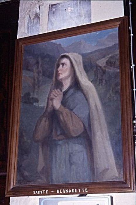 tableau : Sainte Bernadette - © Ministère de la Culture (France), Conservation des antiquités et des objets d’art de l'Ariège – Tous droits réservés
