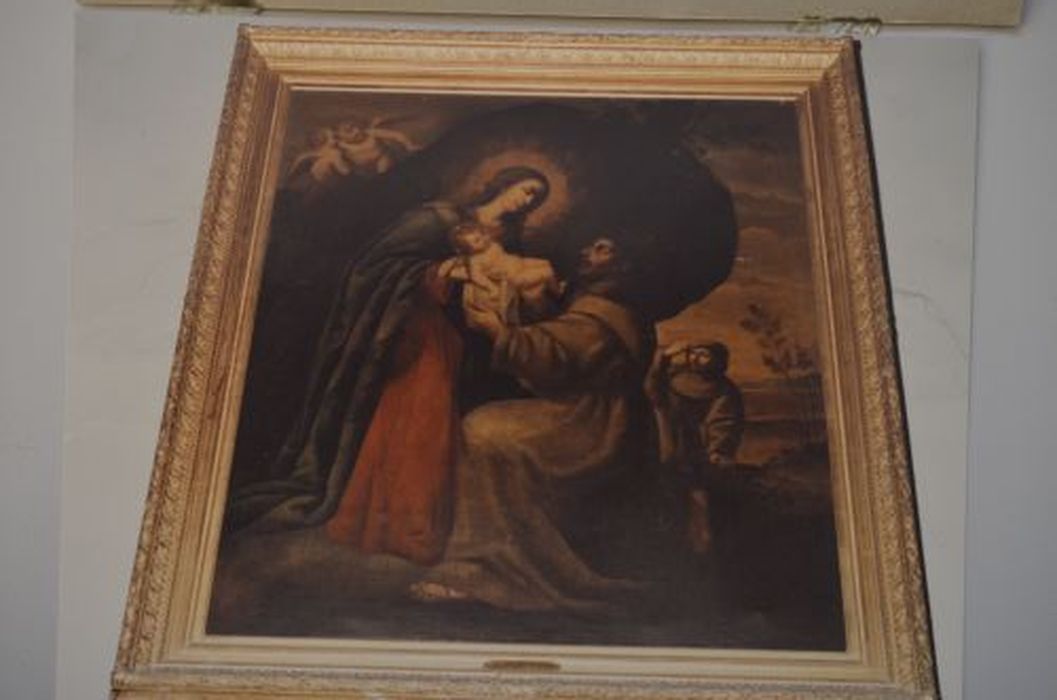 tableau : Vision de saint François - © Ministère de la Culture (France), Conservation des antiquités et des objets d’art de l'Ariège – Tous droits réservés