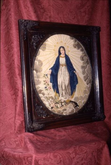 tableau de broderie : Vierge de l'Immaculée Conception