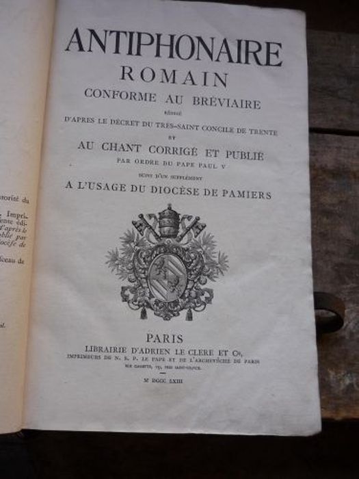 antiphonaire romain à l’usage du diocèse de Pamiers