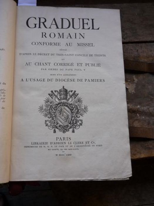 graduel romain à l’usage du diocèse de Pamiers