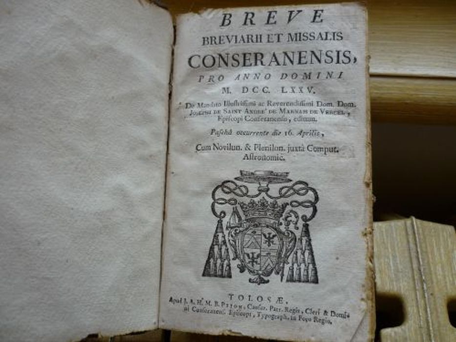 livre liturgique : Sommaires du bréviaire et missel du diocèse de Couserans 