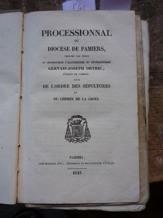 processionnal du diocèse de Pamiers