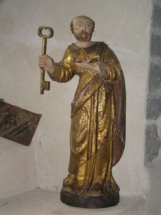 statue : Saint Pierre - © Ministère de la Culture (France), Conservation des antiquités et des objets d’art de l'Ariège – Tous droits réservés