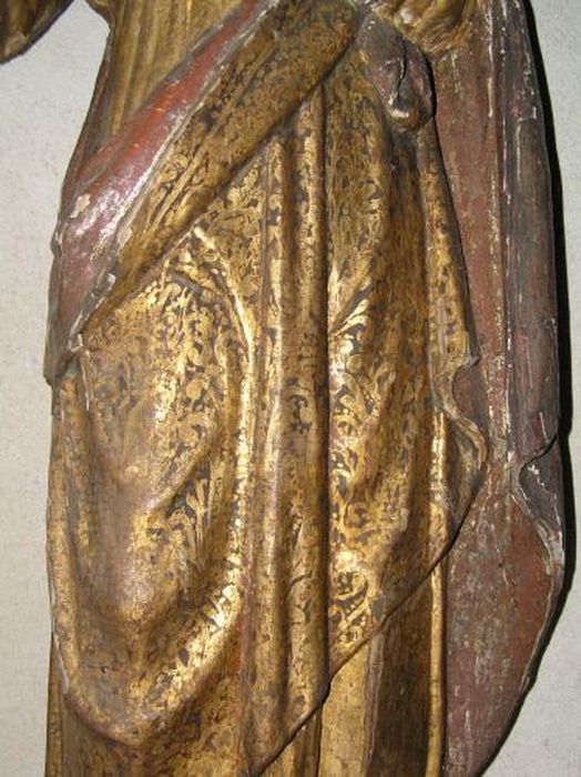 statue : Saint Pierre, détail - © Ministère de la Culture (France), Conservation des antiquités et des objets d’art de l'Ariège – Tous droits réservés 