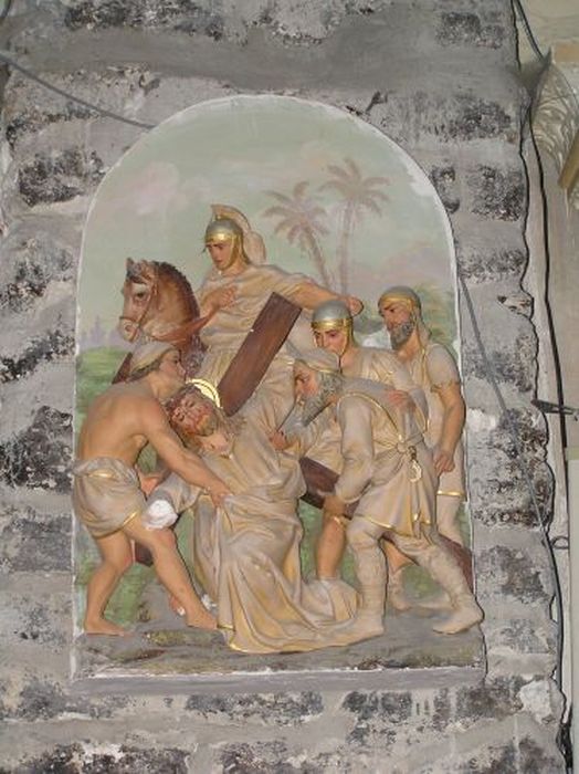 bas-reliefs (chemin de croix), détail - © Ministère de la Culture (France), Conservation des antiquités et des objets d’art de l'Ariège – Tous droits réservés 