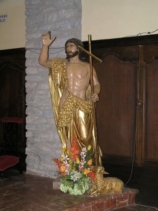 statue : Saint Jean-Baptiste - © Ministère de la Culture (France), Conservation des antiquités et des objets d’art de l'Ariège – Tous droits réservés