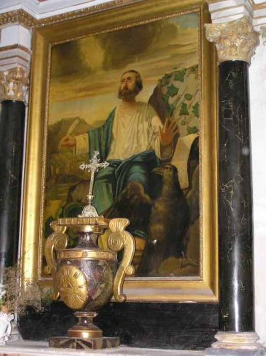 tableau : Saint Jean l'Evangéliste - © Ministère de la Culture (France), Conservation des antiquités et des objets d’art de l'Ariège – Tous droits réservés 