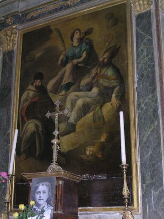 tableau : Saint Antoine de Padoue - © Ministère de la Culture (France), Conservation des antiquités et des objets d’art de l'Ariège – Tous droits réservés 