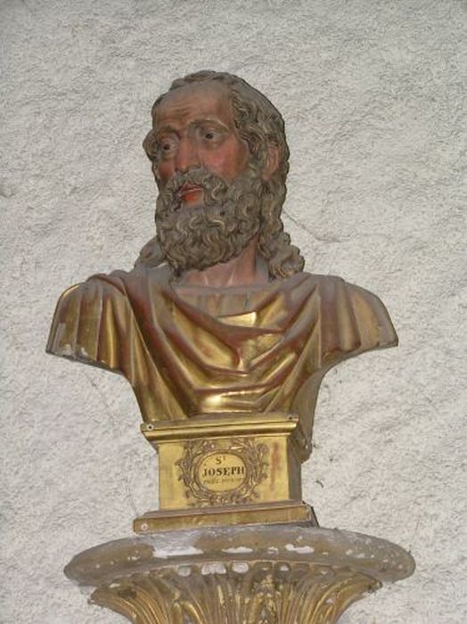 buste : Saint Joseph - © Ministère de la Culture (France), Conservation des antiquités et des objets d’art de l'Ariège – Tous droits réservés