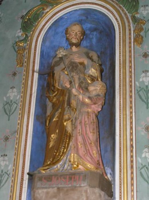 Groupe sculpté : Saint Joseph et l'Enfant Jésus