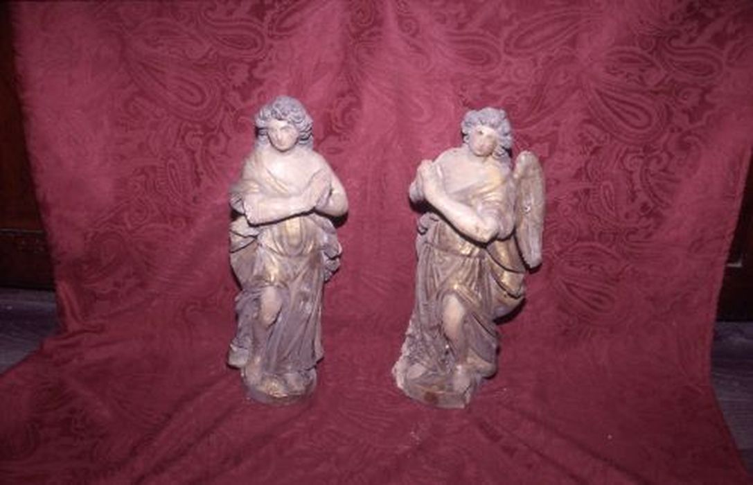 Deux statues (statuettes) : Anges adorateurs