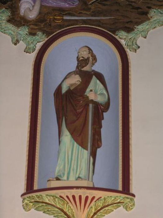 statue : Saint Paul - © Ministère de la Culture (France), Conservation des antiquités et des objets d’art de l'Ariège – Tous droits réservés