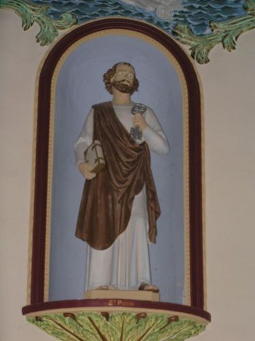 statue : Saint Pierre - © Ministère de la Culture (France), Conservation des antiquités et des objets d’art de l'Ariège – Tous droits réservés