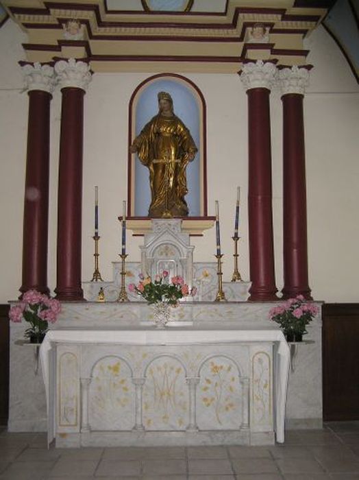 autel de la Vierge et tabernacle - © Ministère de la Culture (France), Conservation des antiquités et des objets d’art de l'Ariège – Tous droits réservés