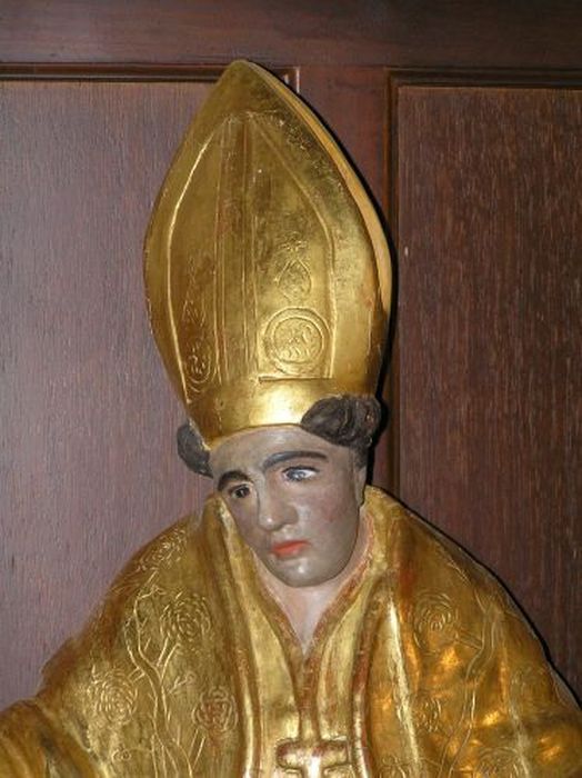 statue : Saint Sernin, vue partielle - © Ministère de la Culture (France), Conservation des antiquités et des objets d’art de l'Ariège – Tous droits réservés 